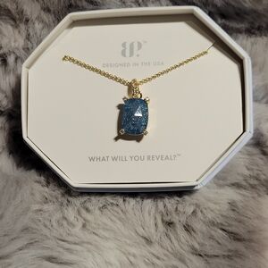 Blue Sparkle Pendant Necklace by J.P.